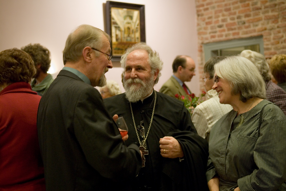 Vader Stephan Bakker - Orthodoxe Parochie Amersfoort in gesprek met deken Jaap Spaans